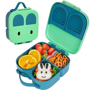 Lunch Box: Large Green Bento Lunch Boxes for Kids
