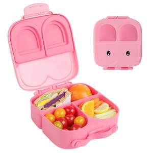 Lunch Box: Large Pink Bento Lunch Boxes for Kids
