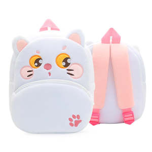 Toddler Backpack: Toddler & Daycare Backpack-White Cat