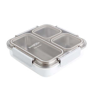 Big Bento Lunch Box — 316L Stainless Steel, 3 Compartments, Leak-Proof