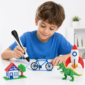 3D Pen Set with LCD NZ — Kids PLA + ABS + 40 Colours Filament (200m), Ages 8+, Value Pack