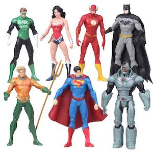 Figures: DC Super Hero Justin League Wonder Woman Superman Batman Aquaman figures
