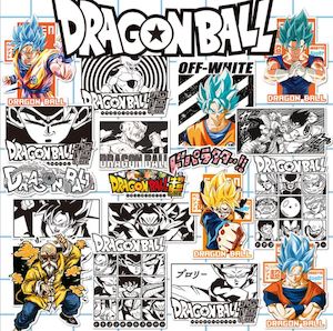 Stickers: Dragon Ball Z STICKERS 18PCS - no repeat, sun/water proof