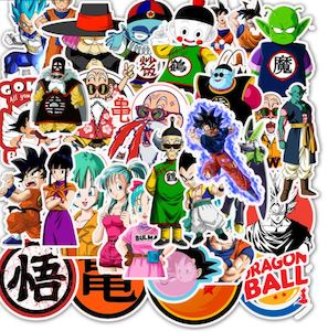 Dragon ball z 50pcs stickers- no repeat, sun/water proof