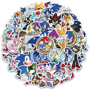 Sonic STICKERS 100PCS - no repeat, sun/water proof