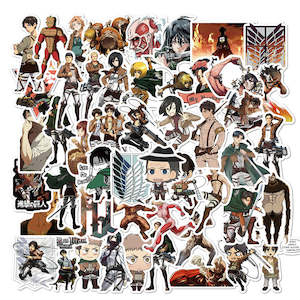 Stickers: Attack on titan STICKERS 50PCS - no repeat, sun/water proof
