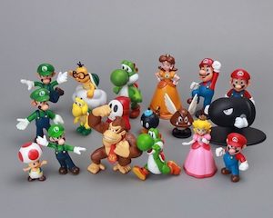 18PCS Super Mario Figures Toy, Cake Topper