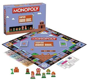 Nintendo Super Mario Bros. edition of the Monopoly game