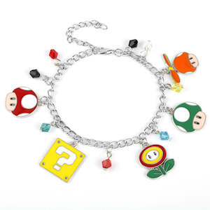 Super Mario Multi Character Charm Bracelet