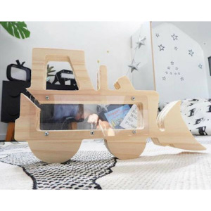 Digger Wooden Craft Piggy Money Bank