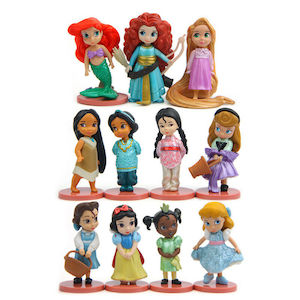 Princess: 11Pcs Disney Princess Cake topper figures toy collectible gift set