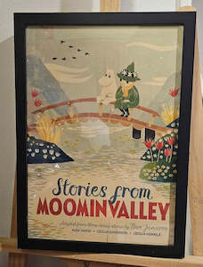 Wall Art: Moomin Vintage Style movie poster wall art with frame 30cmx40cm