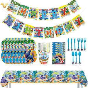 Party Ware: Stitch Party Tableware Set – 9-in-1 Party Kit party ware