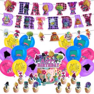 Party Ware: Trolls Party Pack – Simple and Fun Birthday Decorations Party Supplies for Birthday Party