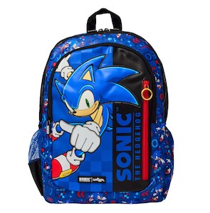 Sonic: Smiggle Sonic The Hedgehog Classic Backpack – 3 Compartment School & Adventure Bag