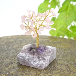 Crystal Tree Rose Quartz Happy Medium