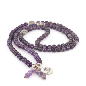 Products: Amethyst Aum Mala Necklace Happy Medium