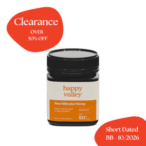 MGO 50+ Multifloral Manuka Honey CLEARANCE
