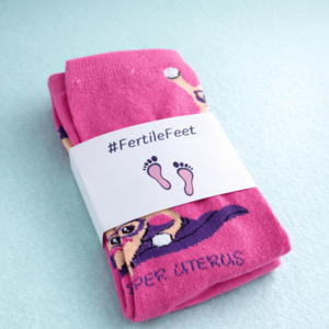 Novelty: Fertilefeet Super Uterus Socks