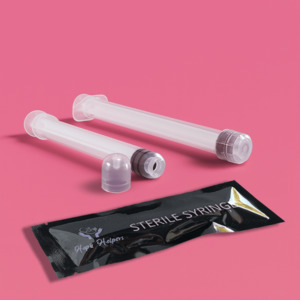 Pregnancy Starter Bundle: InsemiAid 13cm, 10ml round tip Insemination Syringes