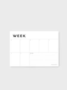 Gift Cards Stationary: A4 Weekly Planner - Father Rabbit