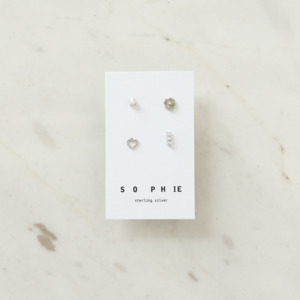 Jewellery And Accessories: Garden Party Stud Sets - Sophie Store