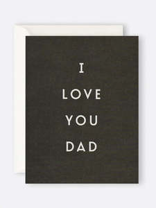 Fathers Day: I Love You Dad Gift Card - Father Rabbit
