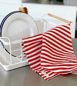 French Nautical Stripe Tea Towel- Father Rabbit