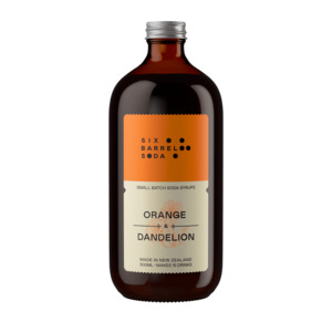 Orange + Dandelion Soda Syrup  - Six Barrel Soda
