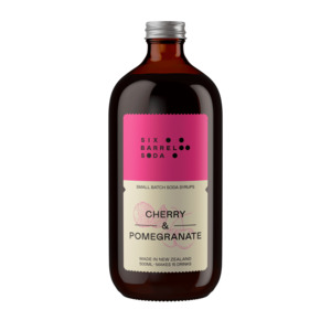 Gifts Under 20: Cherry Pomegranate Soda Syrup  - Six Barrel Soda