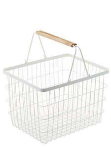 Baskets: Yamazaki | Tosca Laundry Basket White | Small