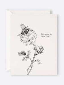 Gift Cards Stationary: Father Rabbit Stationery | Card | I'm sorry for your loss Rose