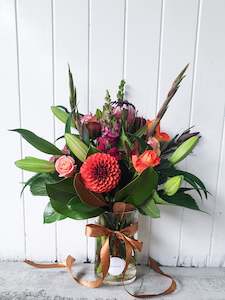 Get Well Soon: Beautiful Posy Vase - Rust Tone