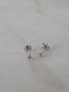 Mini Rock Studs Clear - Sophie Store