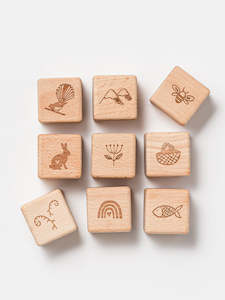 Childrens Gifts: Tahi Rua Toru Block Set - Over the Dandelions