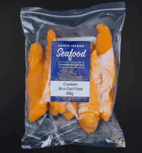 Blue Cod Fillets Crumbed 800g