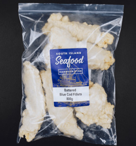 Blue Cod Fillets Battered 800g