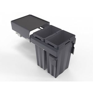 Products: Kosara Bin 450mm 2 x 37L Anthracite - Hardware & Handles NZ