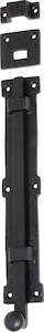 Brand Tradco: Tower Bolt Iron Matt Black H300xW55mm