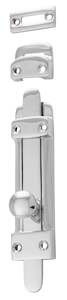 Brand Tradco: Tower Bolt Chrome Plated H118xW32mm