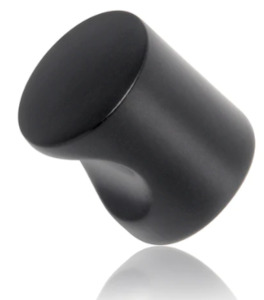 Brand Mardeco: Mardeco 1160L Cabinet Knob Large 25mm Finish Available In 4 Colours : Black ,Brushed Nickel ,Satin Chrome ,White