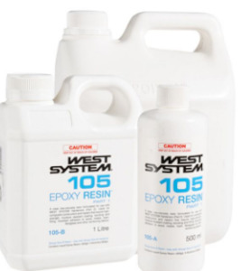 Brand West Systems: West System 105 Epoxy 1 Litre,4Litre,10Litre,20Litre