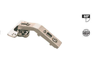 Brand Hafele: Hafele  Corner door hinge, for corner mounting, corner angle 60°, screw fixing, 48/6 drilling pattern - Pie cut Bi-fold doors