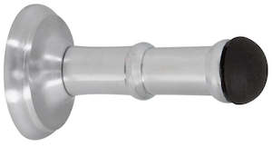 Brand Windsor: Windsor Premium Wall Mounted Round Doorstop Concealed Skirting Fix 73mm Chrome Plated