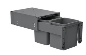 Brand Hafele: Hideaway Waste Bin Hideaway Concelo CR215D - Dark Grey