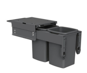 Hideaway Waste Bin System ,Hideaway Concelo Range, 2 x 16Litres Bucket Width 318&hellip;