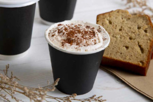 Eco Friendly: Black Double Wall Hot Cup (Compostable)