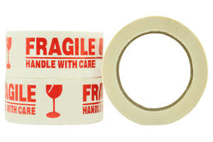 B2b Business To Business: "Fragile" Printed Packaging Tape S110