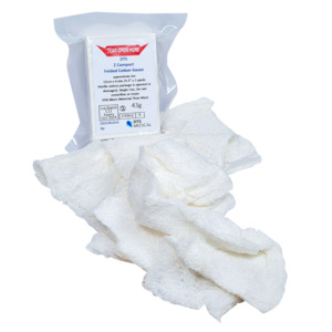 Military Style Trauma Absorbent Gauze Z / S Fold style compressed