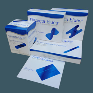 Detecta-Blue Visual and Metal Detectable Blue Plasters